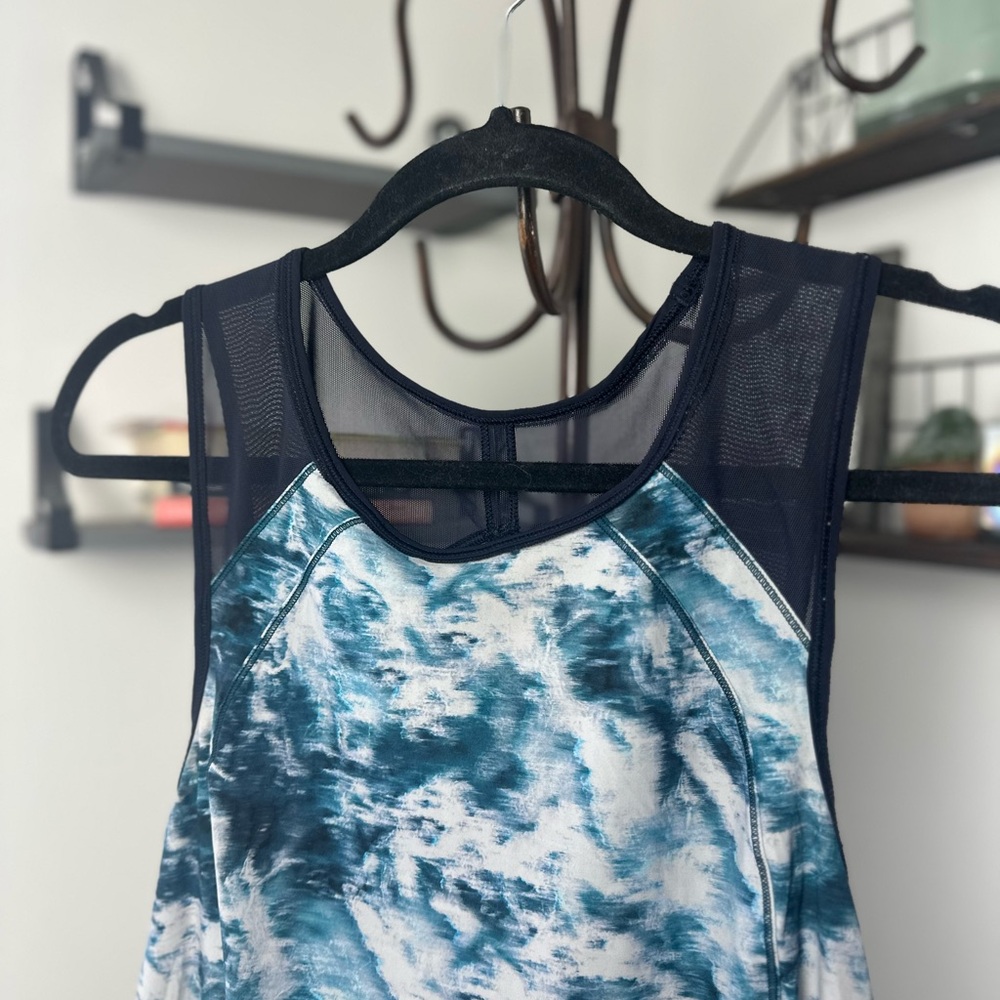 Lululemon Sculpt Tank Sea Side Silver Fox Alberta Lake / Naval Blue 6 - Picture 8 of 9